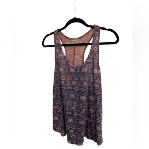 Pink and blue tank top